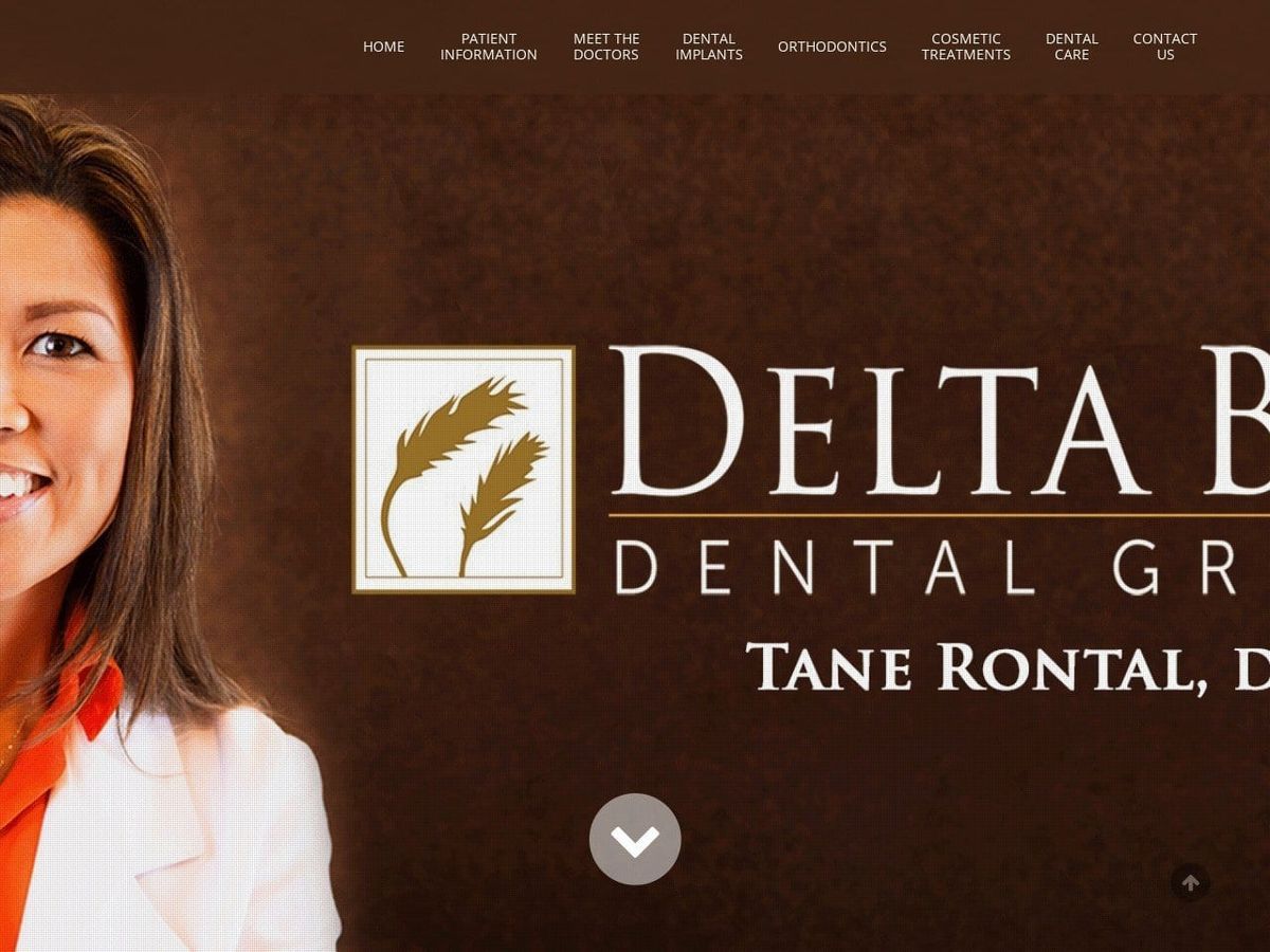 Delta Bay Dental Group Website Screenshot from deltabaydental.com