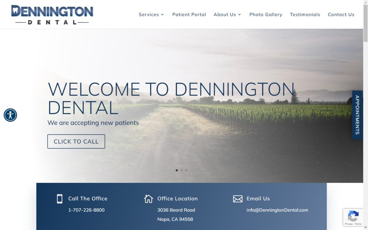 denningtondental.com screenshot