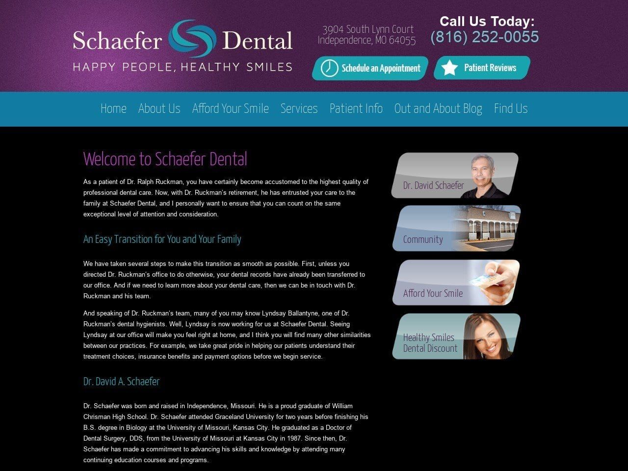Dental Website Screenshot from dental-innovations.net