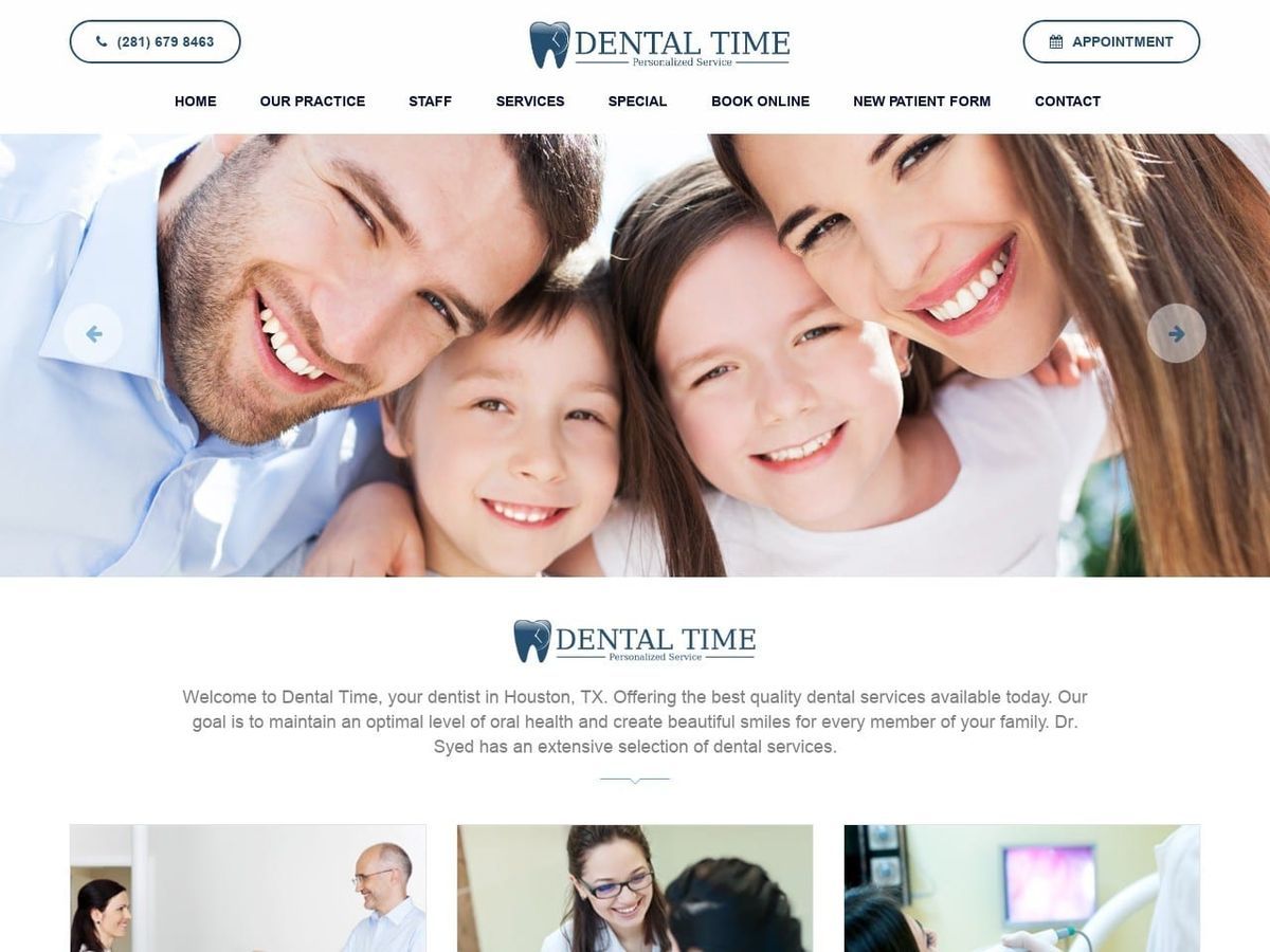 Dental Time Website Screenshot from dental-time.com