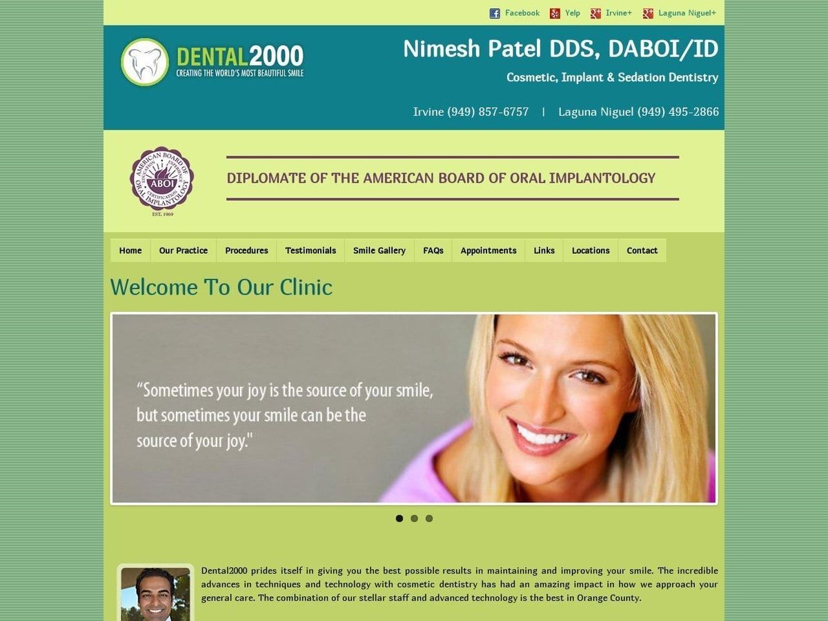 Dental 2000 Website Screenshot from dental2000.com