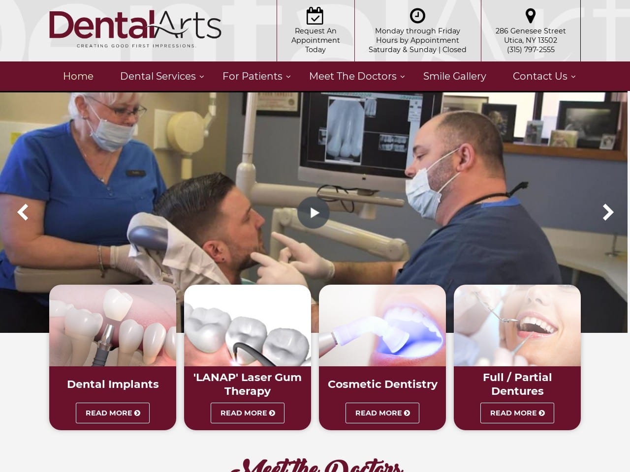 Dental Arts Office Giovannone Jr Frank A DDS Website Screenshot from dentalarts.org