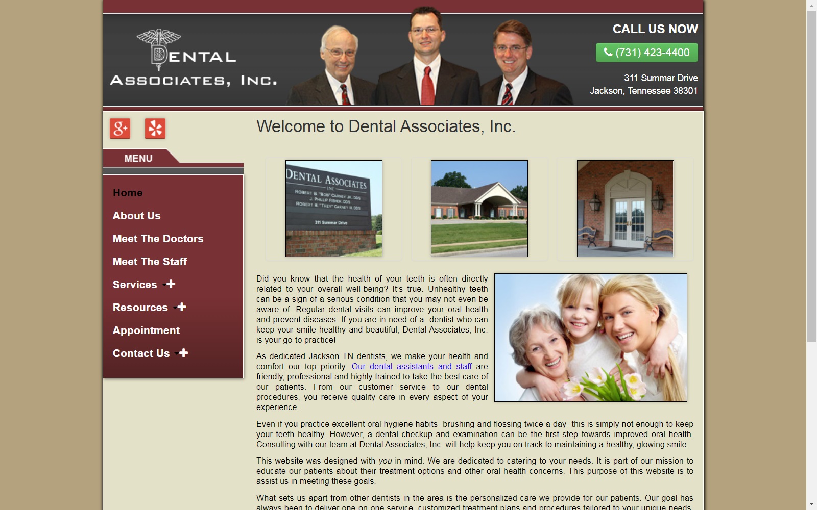 dentalassociatesinc.com screenshot