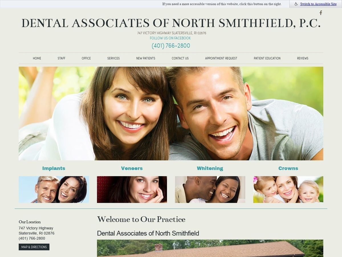 Dental Associates Website Screenshot from dentalassociatesns.com