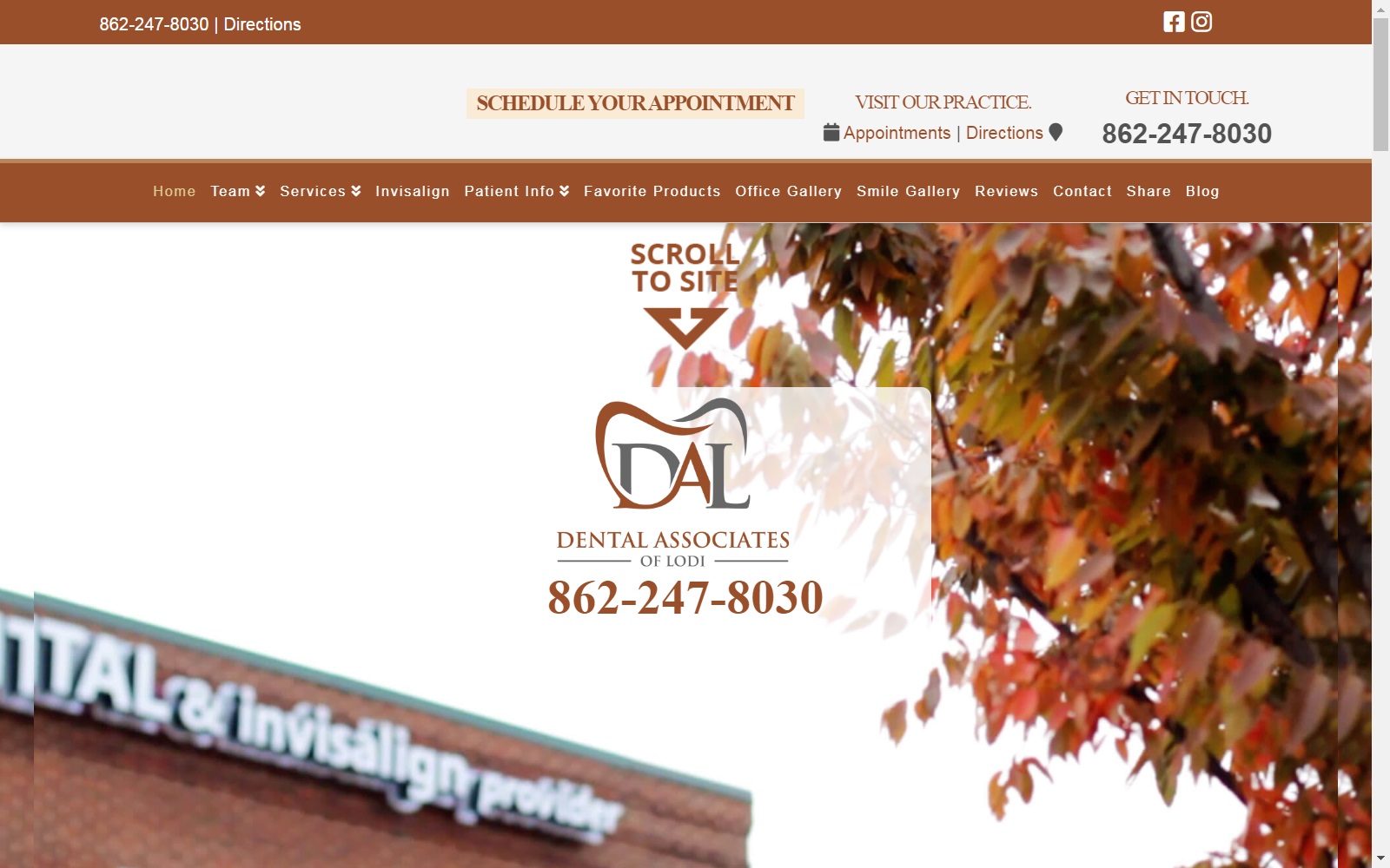 dentalassociatesoflodi.com screenshot