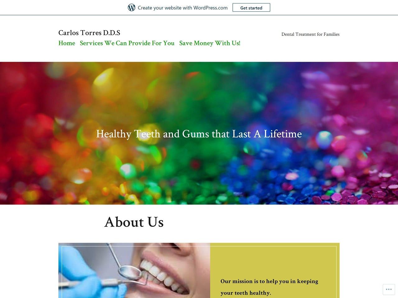 dentalbiocosmetics.wordpress.com screenshot