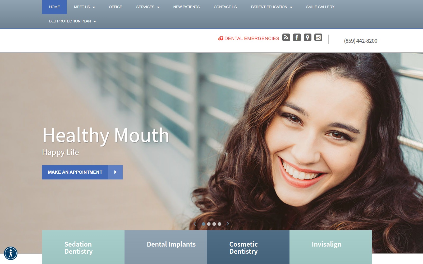 dentalblu.com screenshot