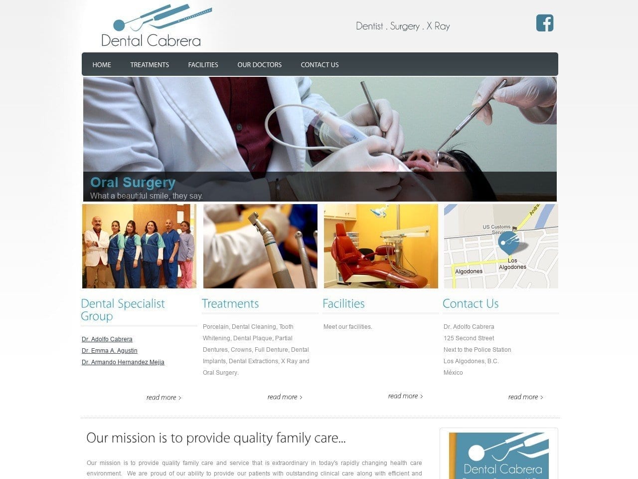 Dental Cabrera Website Screenshot from dentalcabrera.com