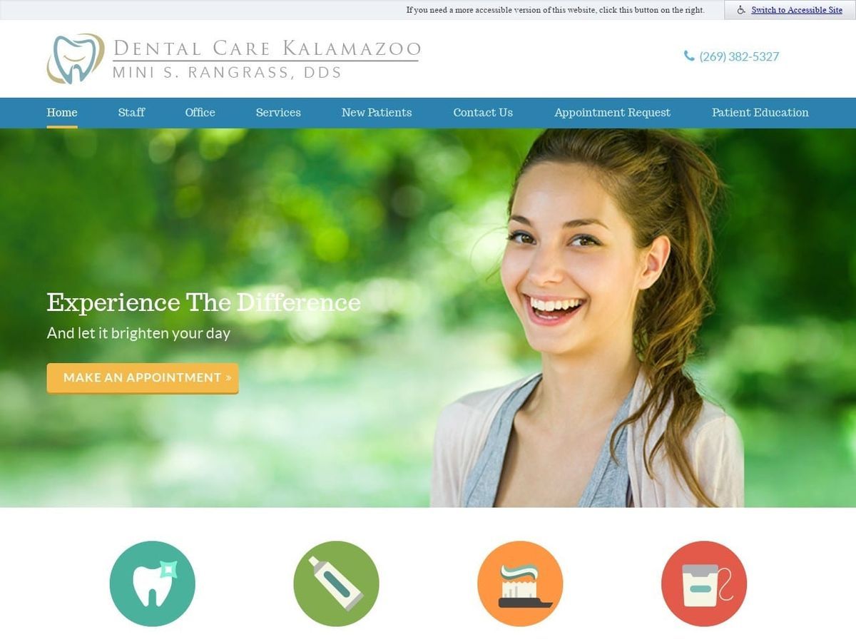 Dental Carekalamazoo Website Screenshot from dentalcarekalamazoo.com