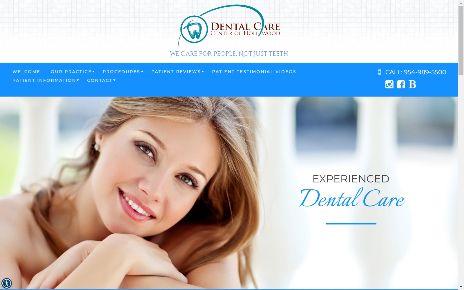 dentalcenterofhollywood.com screenshot