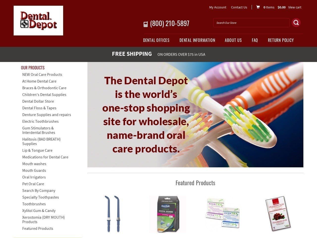 Dr. Nicholas S. Netzel Website Screenshot from dentaldepot.net