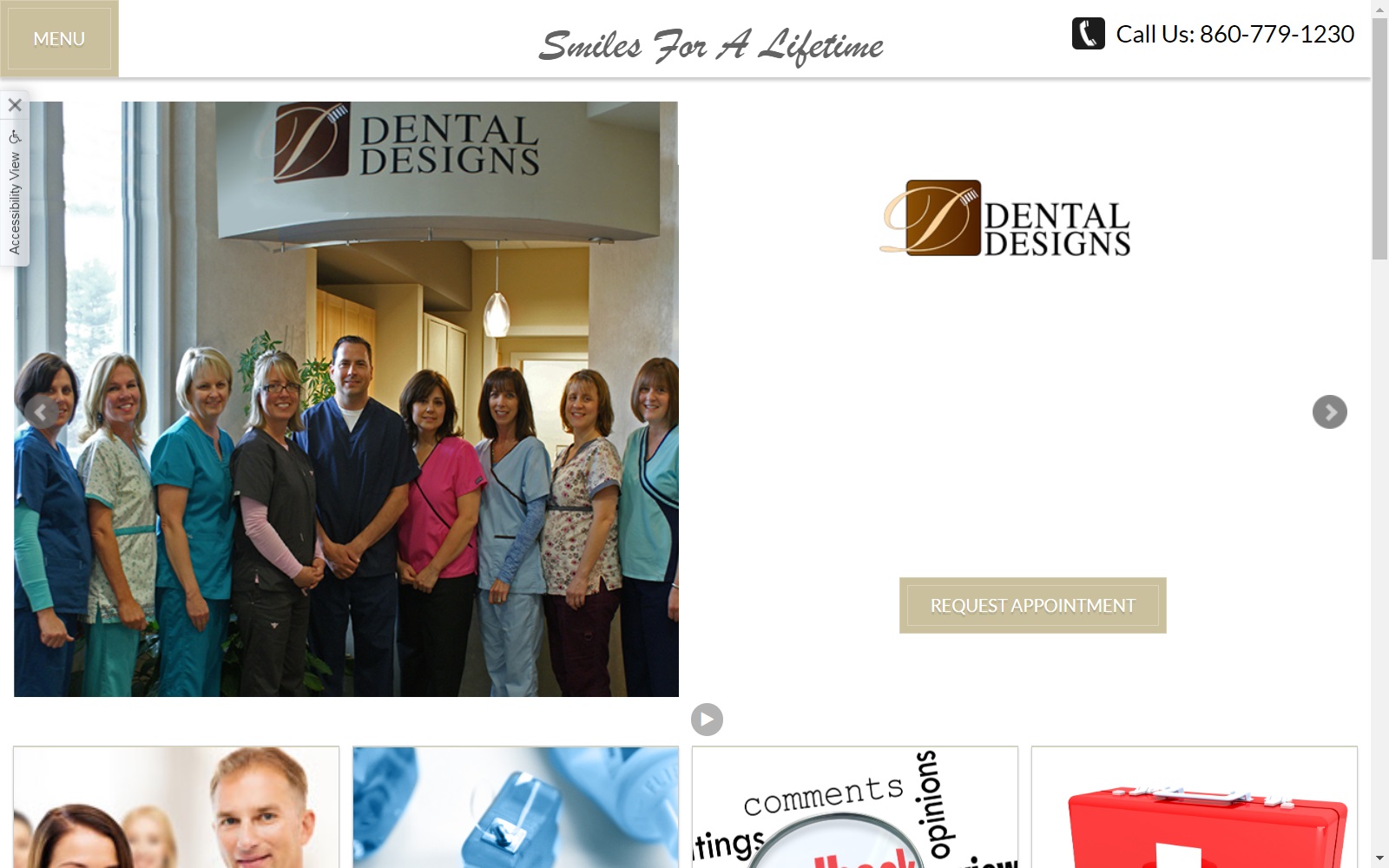 dentaldesigns.org screenshot