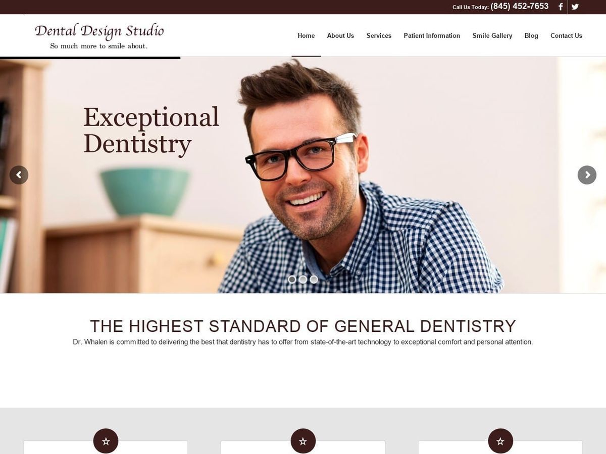Dental Design Studio Website Screenshot from dentaldesignstudio.net