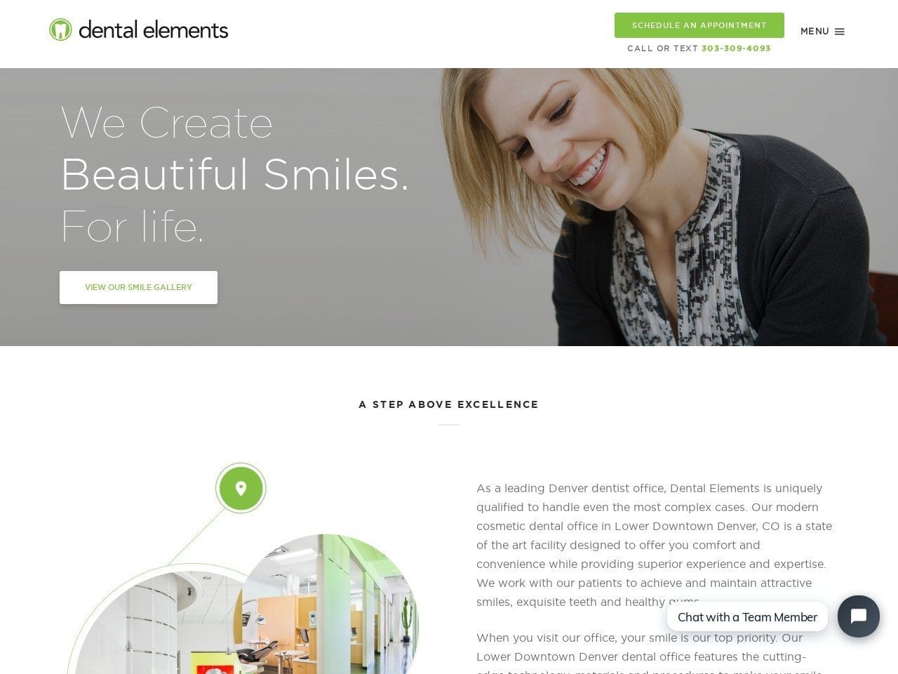 Dental Elements Website Screenshot from dentalelements.com