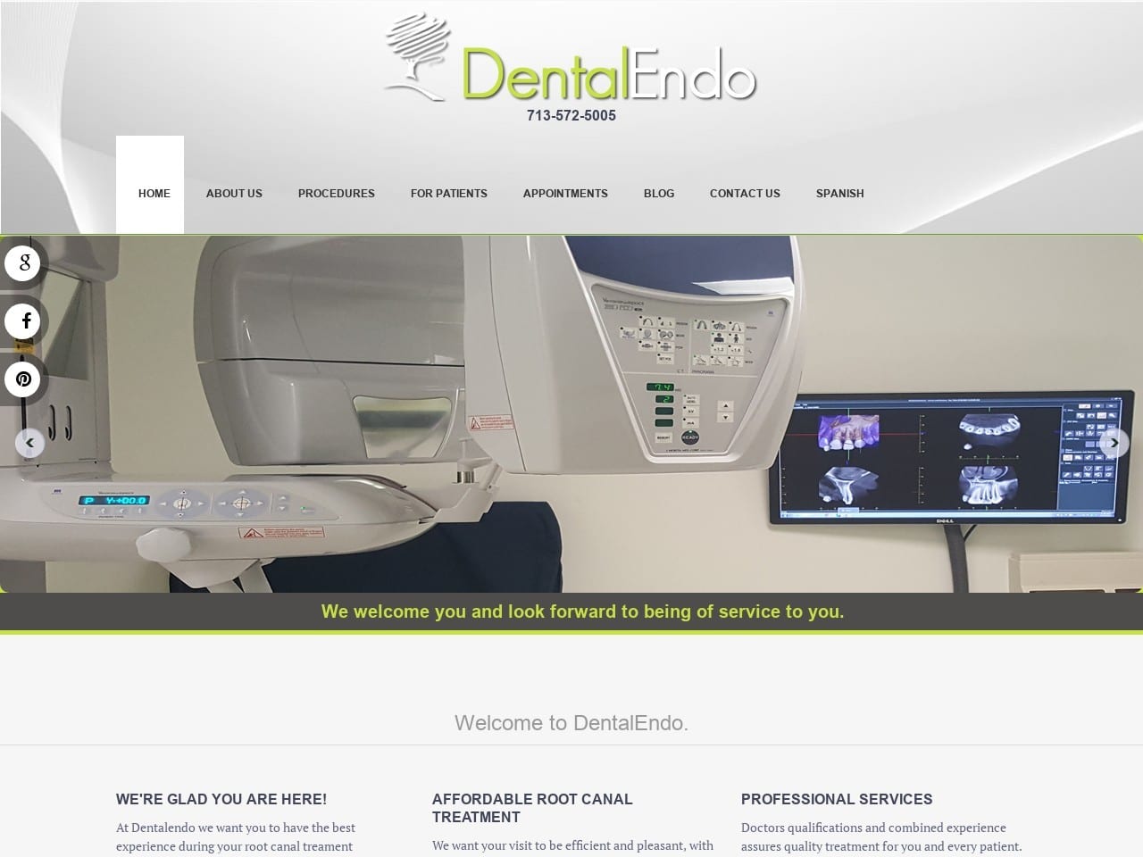 Dr. Luz E. Montoya Nino DDS Website Screenshot from dentalendo.com