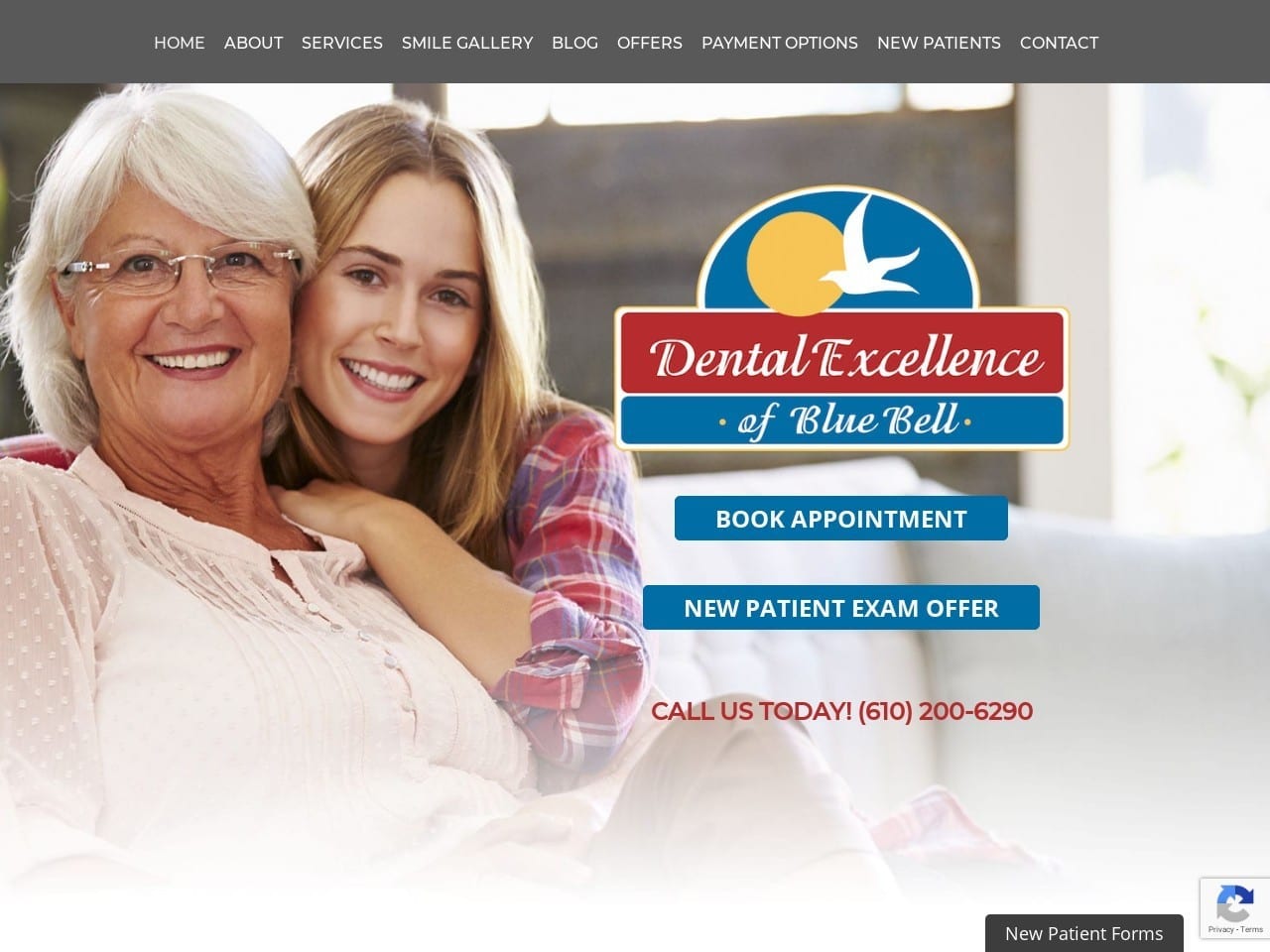 Dental Excellence of Blue Bell Website Screenshot from dentalexcellenceofbluebell.com