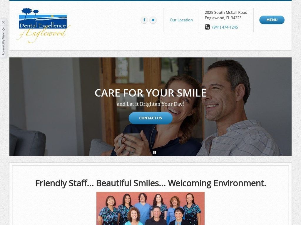 Dental Excellence of Englewood Website Screenshot from dentalexcellenceofenglewood.com