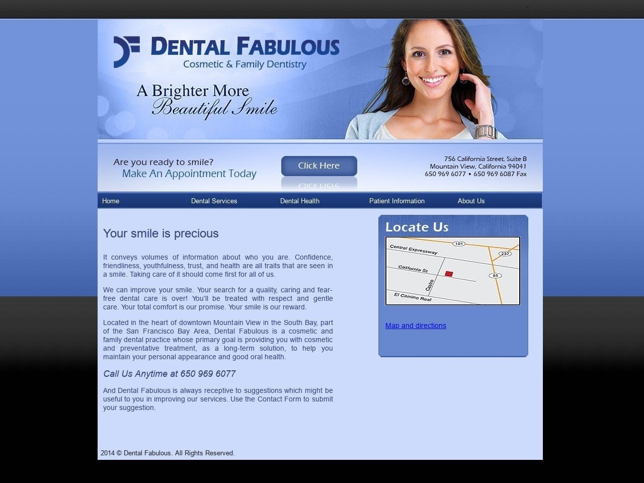 Huy Do DDS Website Screenshot from dentalfabulous.com