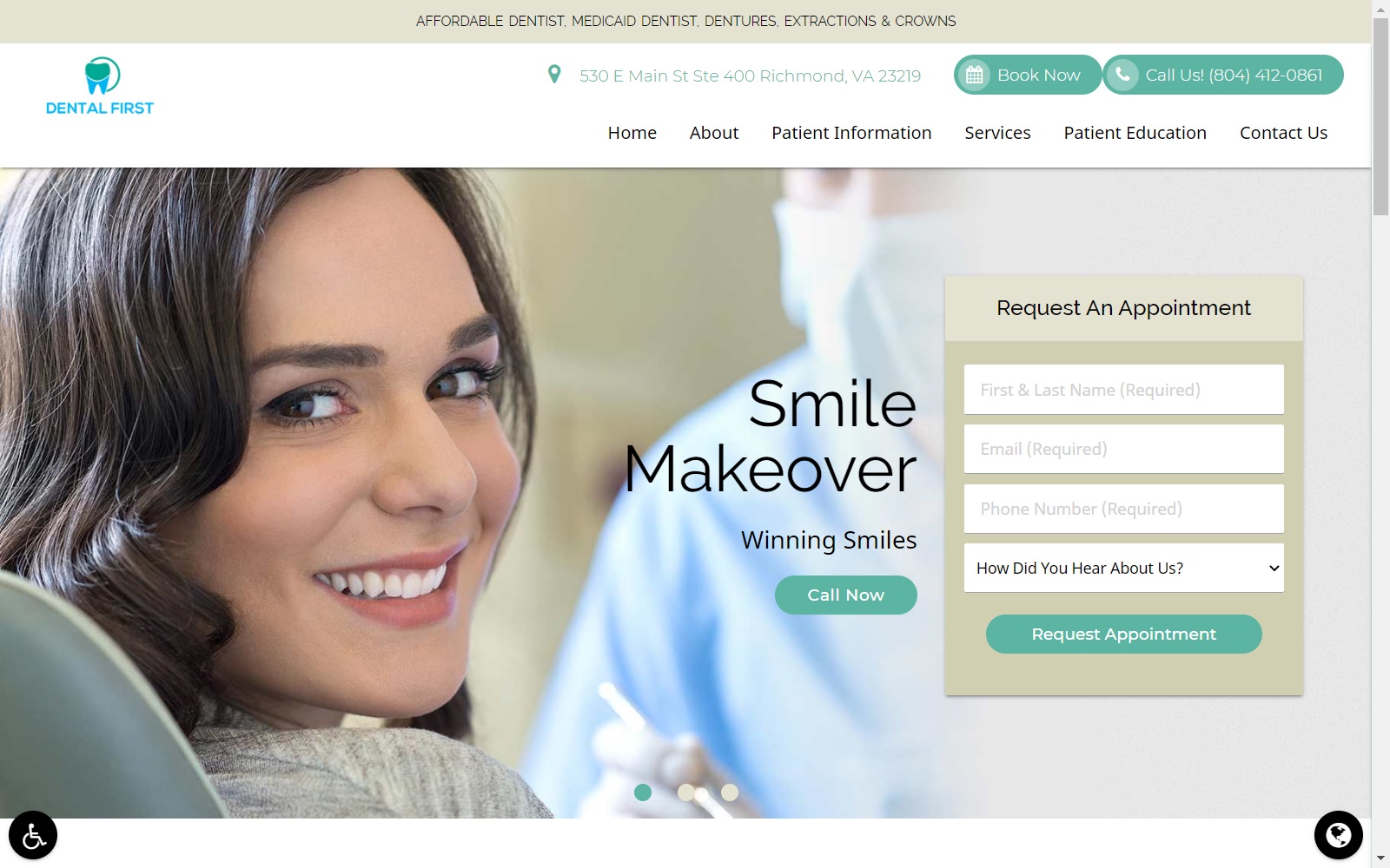 dentalfirstplc.com screenshot