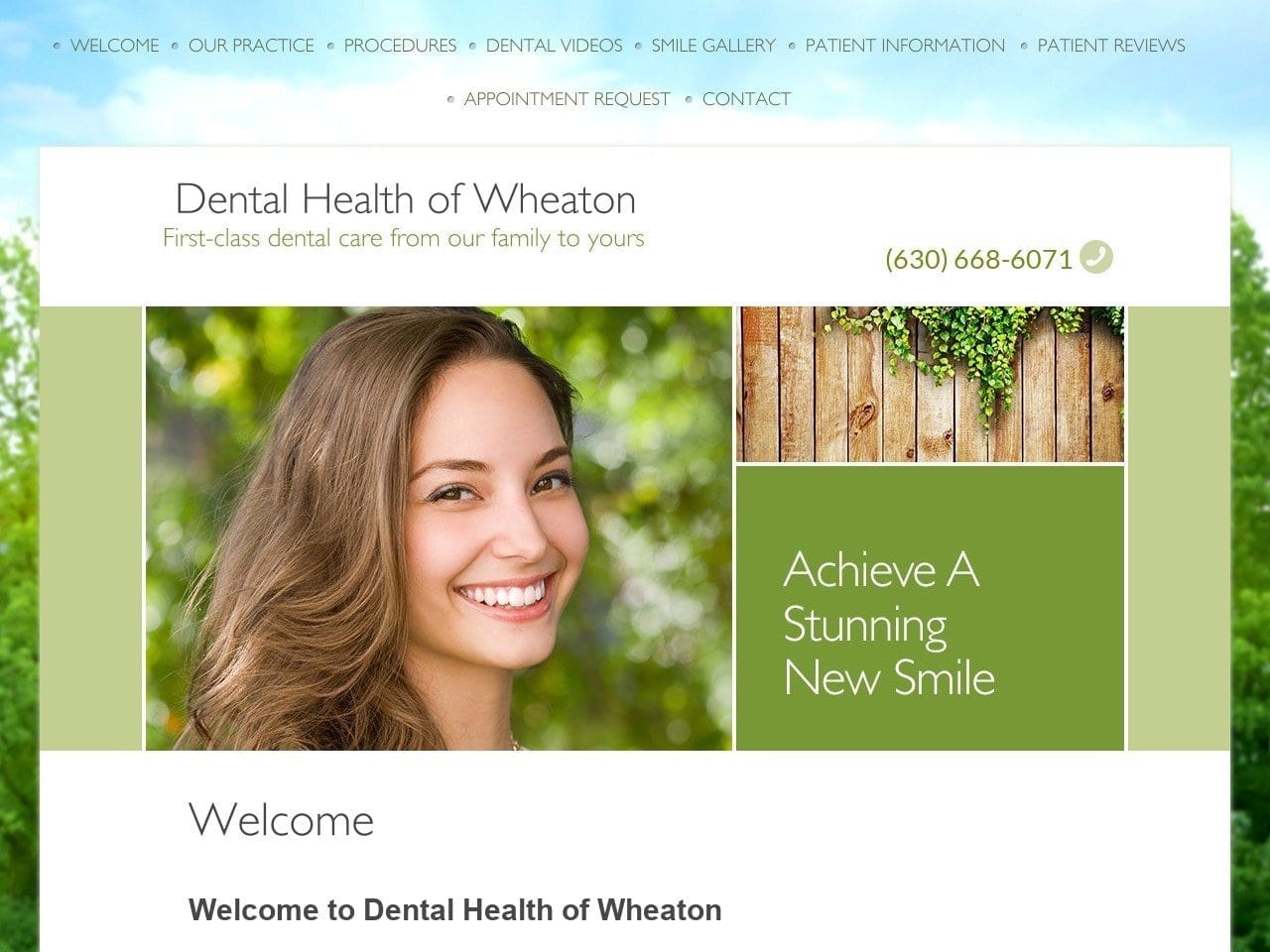 Dental Health of Wheaton Website Screenshot from dentalhealthofwheaton.com