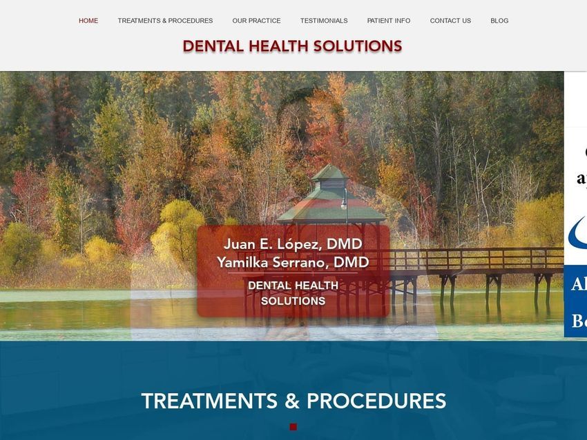 Dental Health Solutionspllc Website Screenshot from dentalhealthsolutionspllc.com