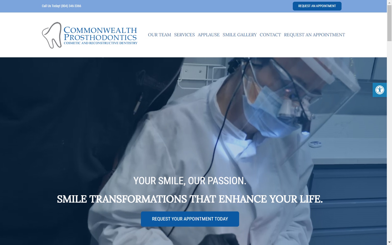 dentalimplantsrva.com screenshot