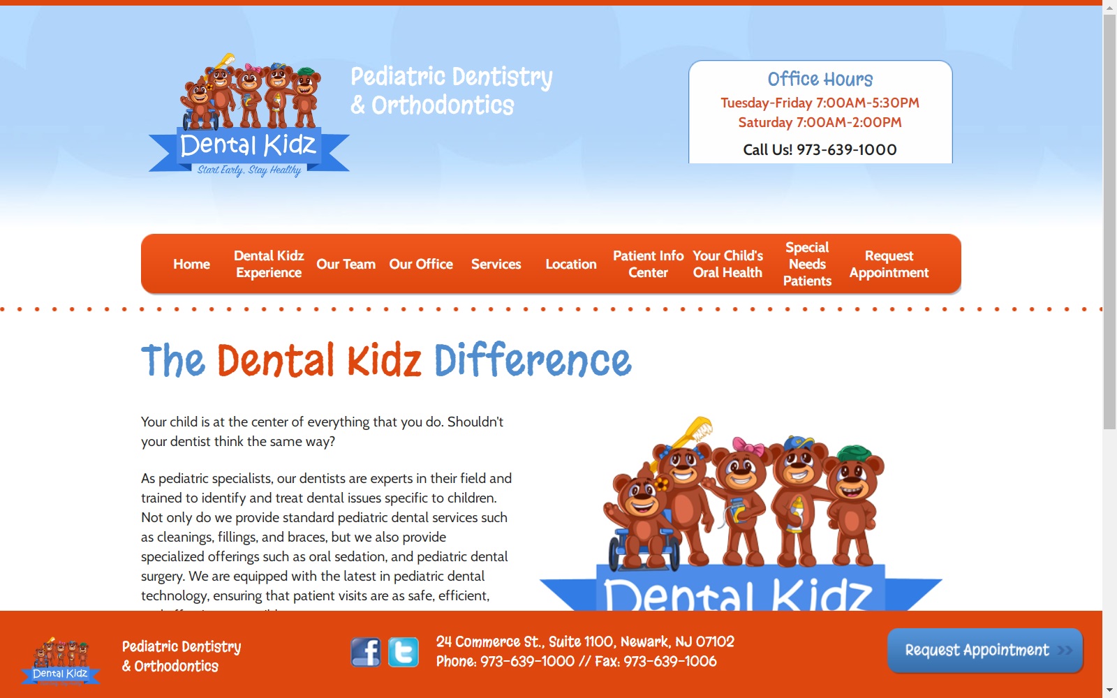 dentalkidz.com screenshot