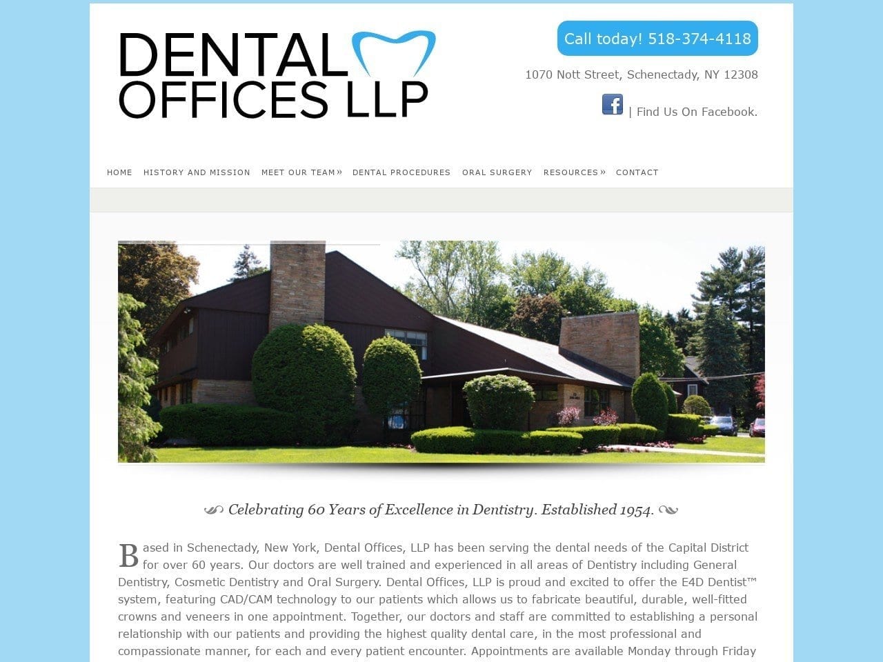 Dental Offices LLP Website Screenshot from dentalofficesllp.com