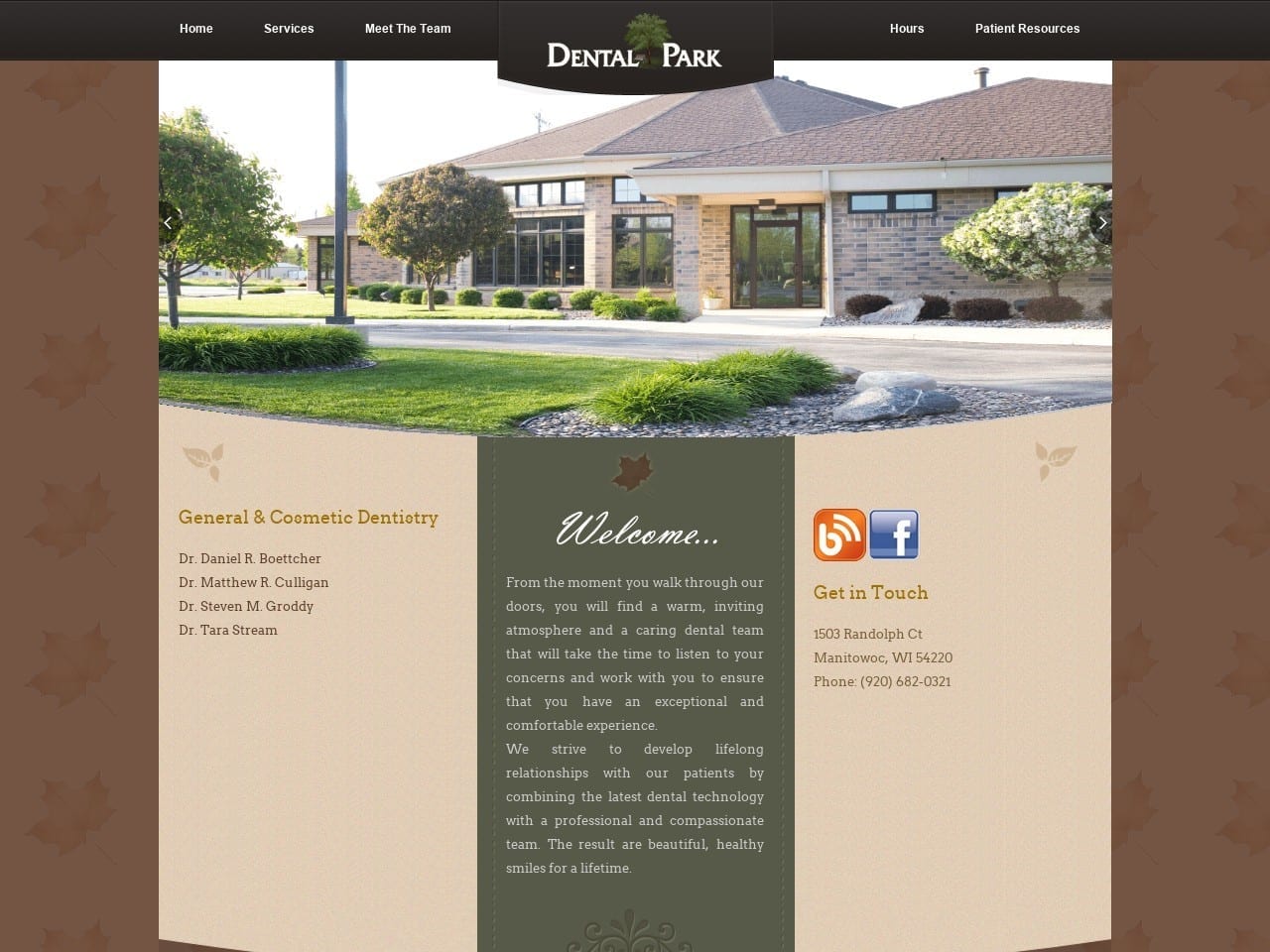 Dental Park SC Website Screenshot from dentalparksc.com