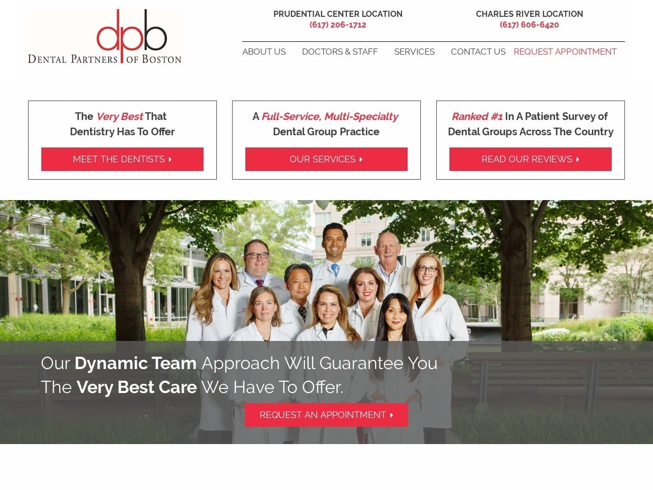 Dental  Partnersofboston Website Screenshot from dentalpartnersofboston.com