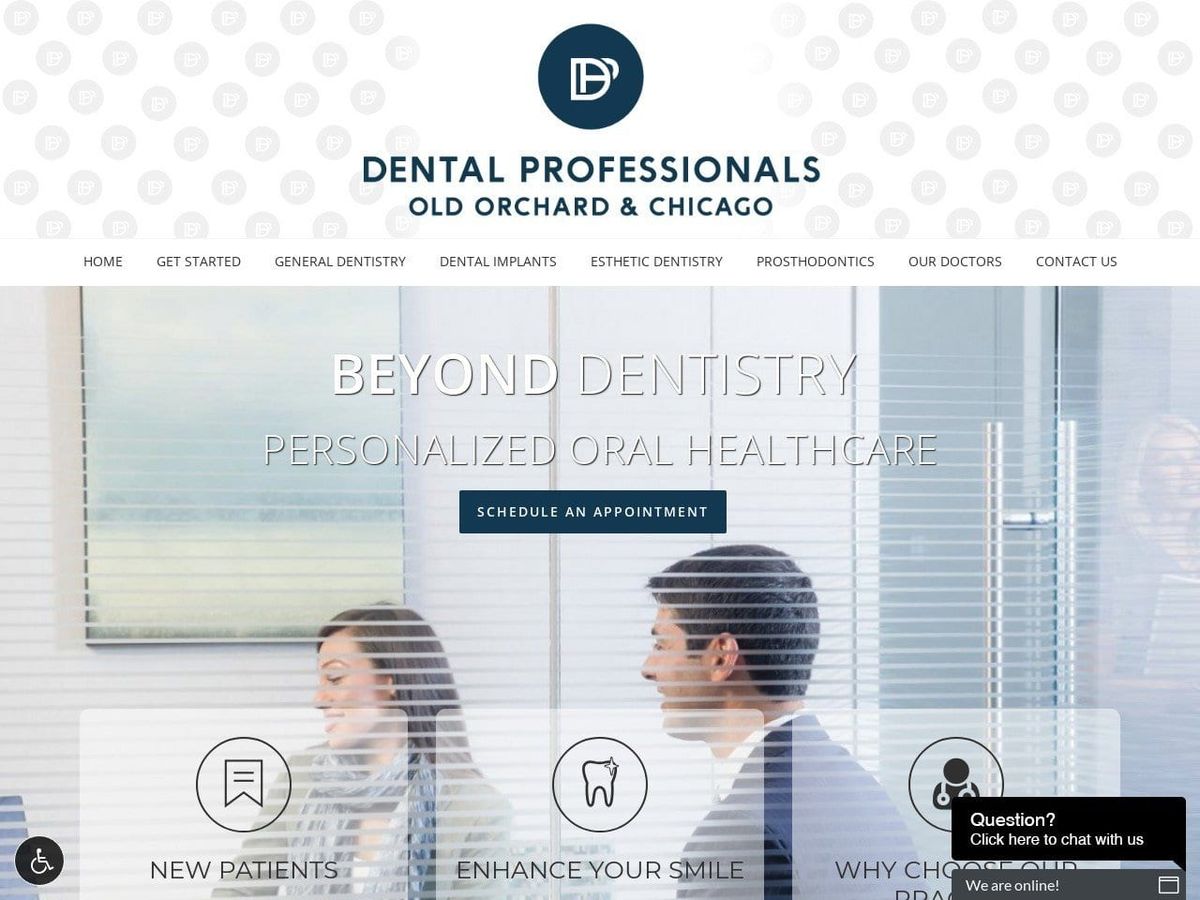 Dental Professionals of Old Orchard Website Screenshot from dentalprofessionals.com