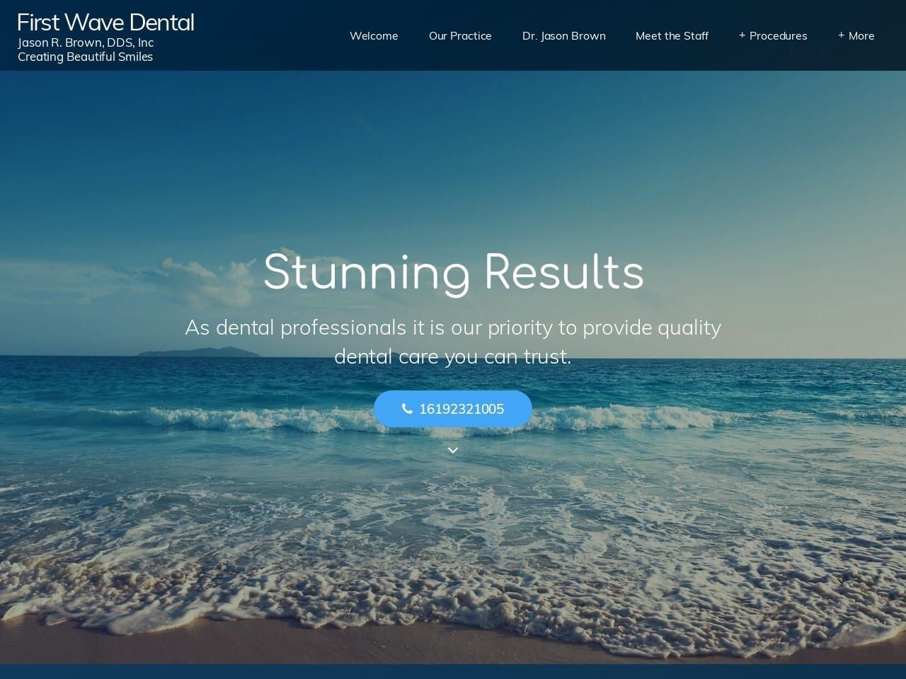Downtown Dental Group Website Screenshot from dentalsandiego.com