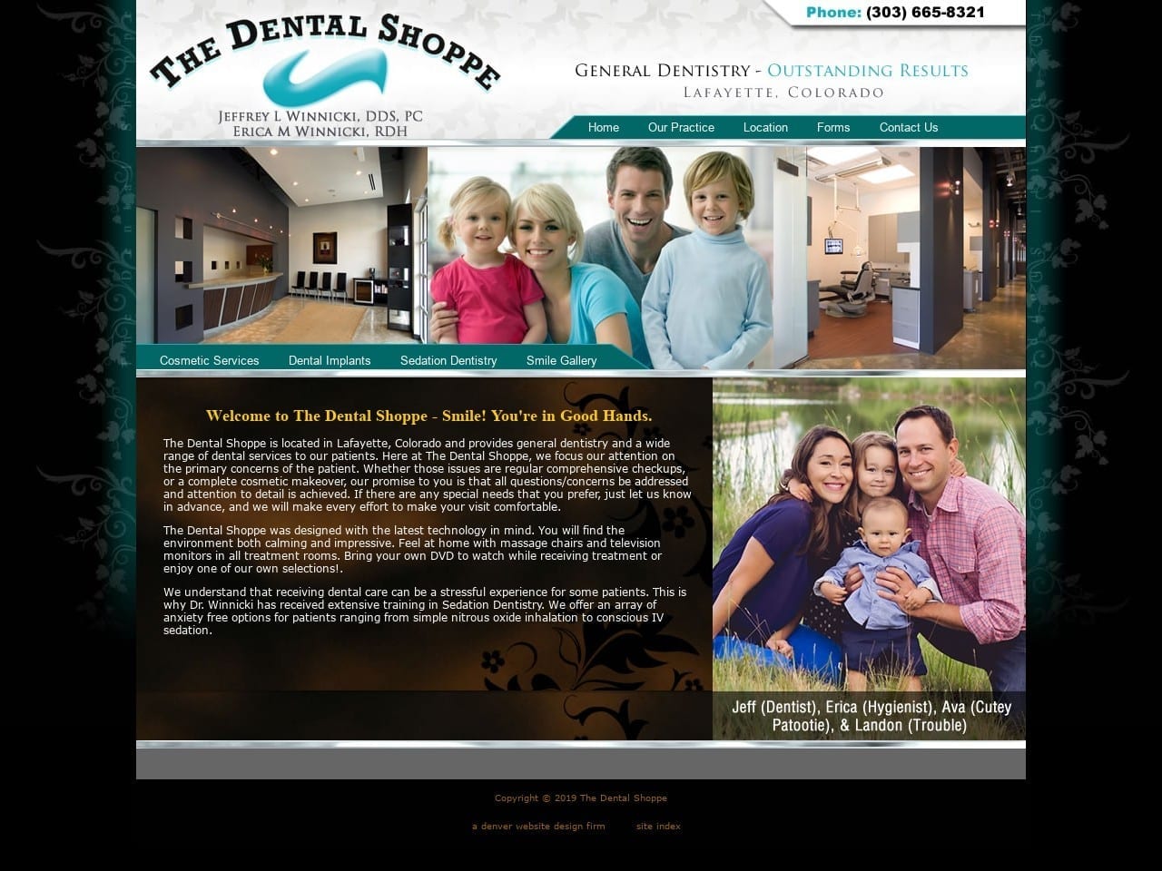 Dental Shoppe Website Screenshot from dentalshoppe.com