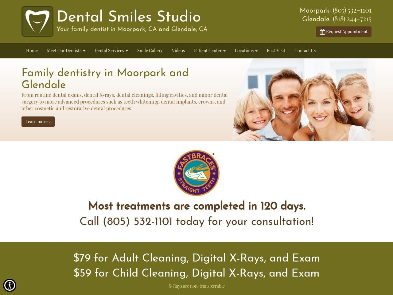 Dental Smile Studio Rodrick Ghadimi Dmd & Anna Aco Website Screenshot from dentalsmilesstudio.com