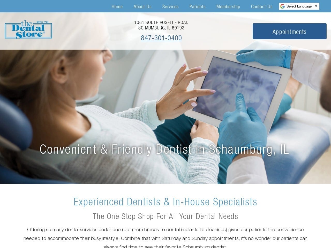 Dental Store Website Screenshot from dentalstore.com