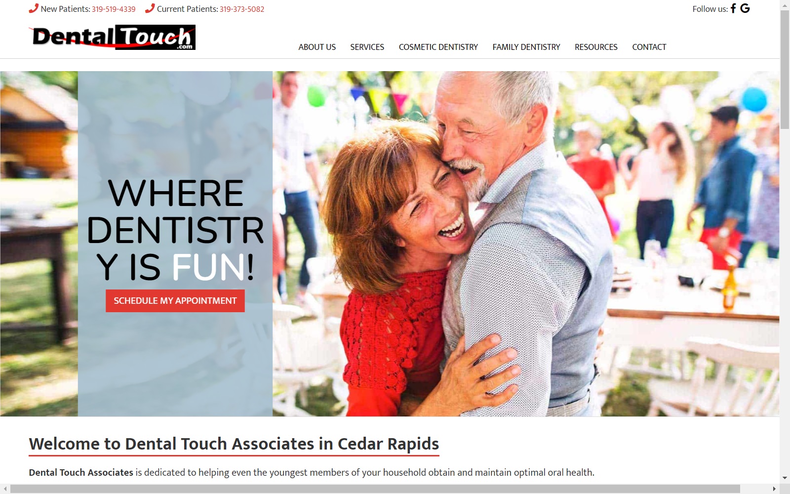 dentaltouch.com screenshot