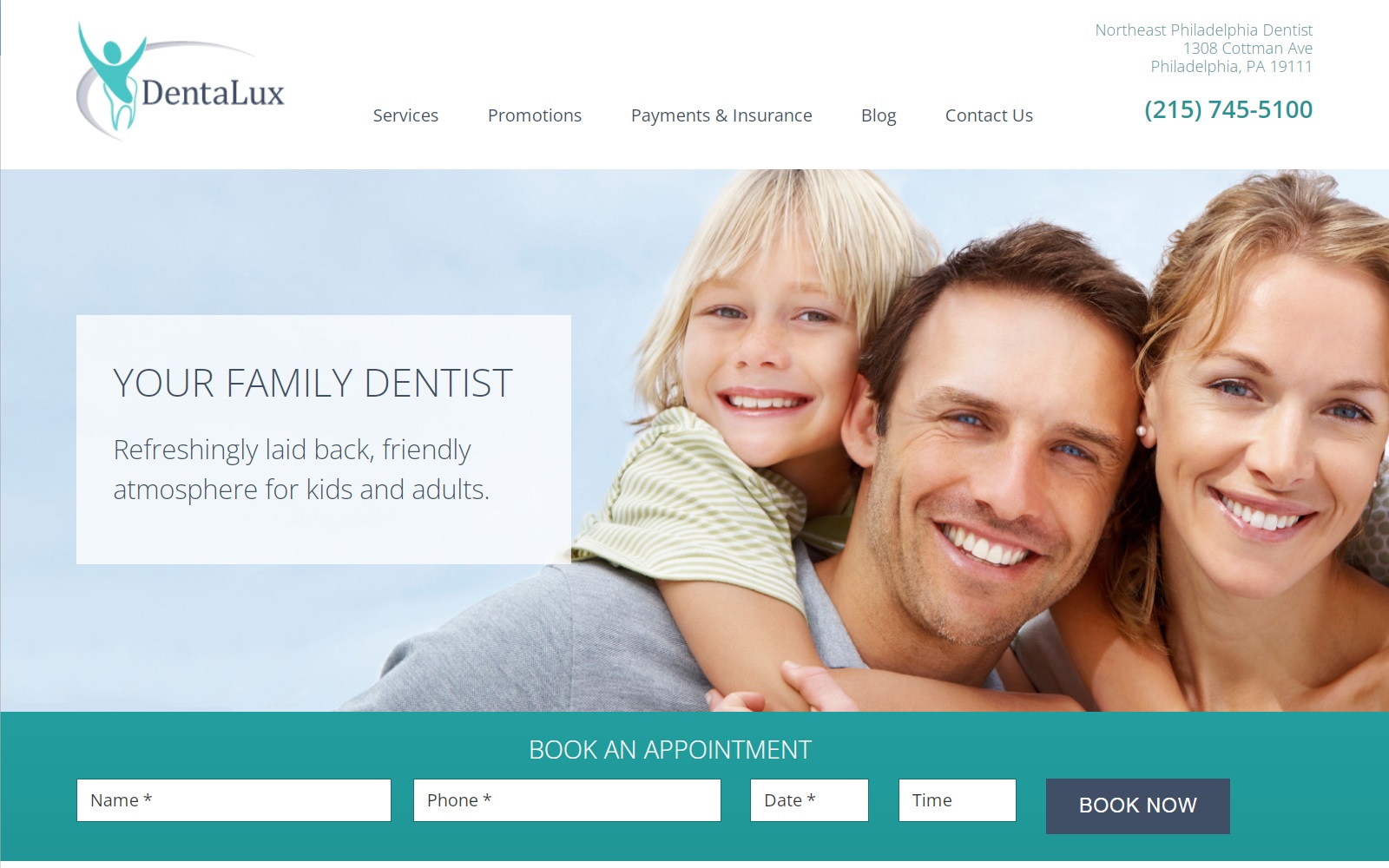 dentaluxpa.com screenshot