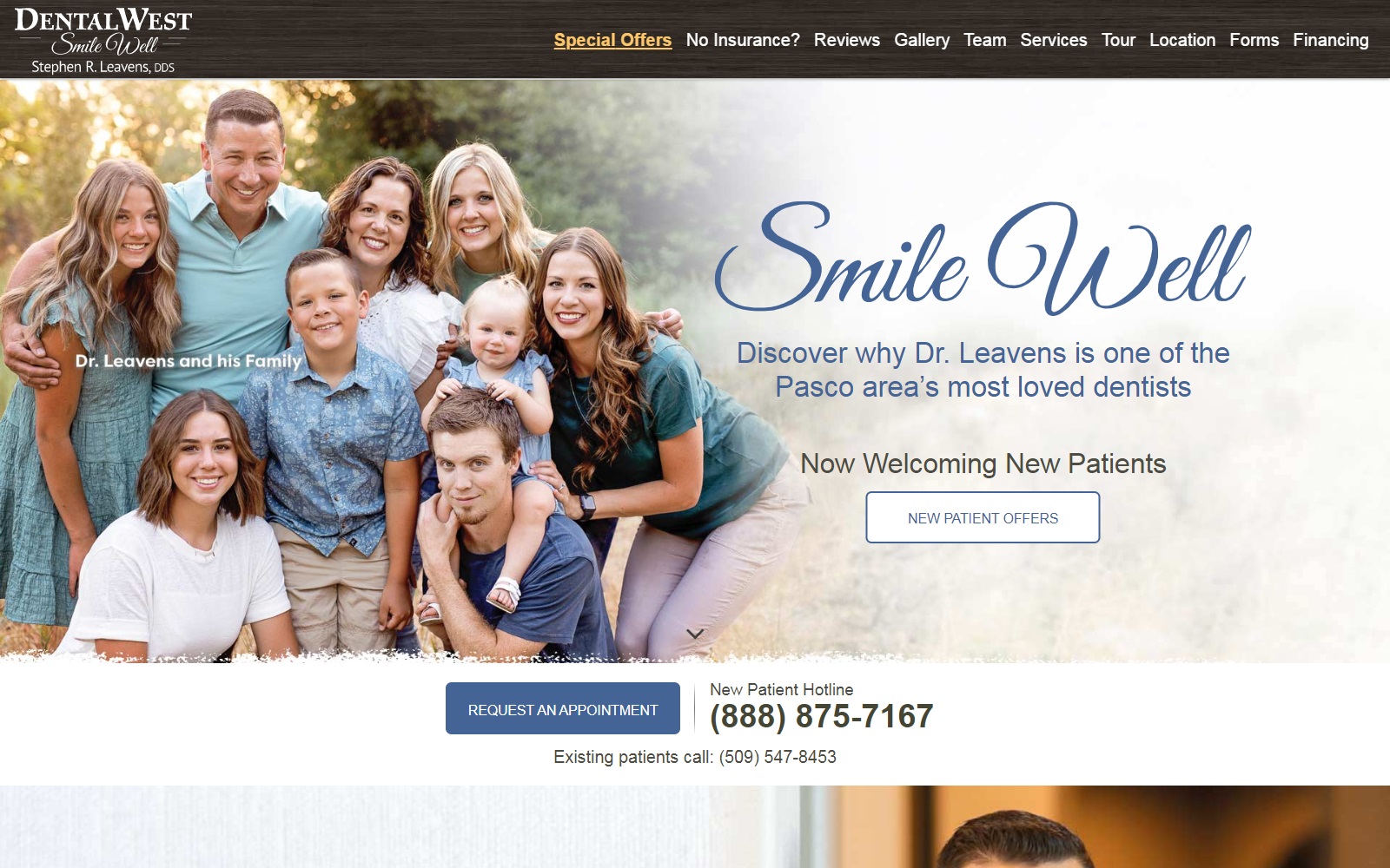 dentalwest.com screenshot