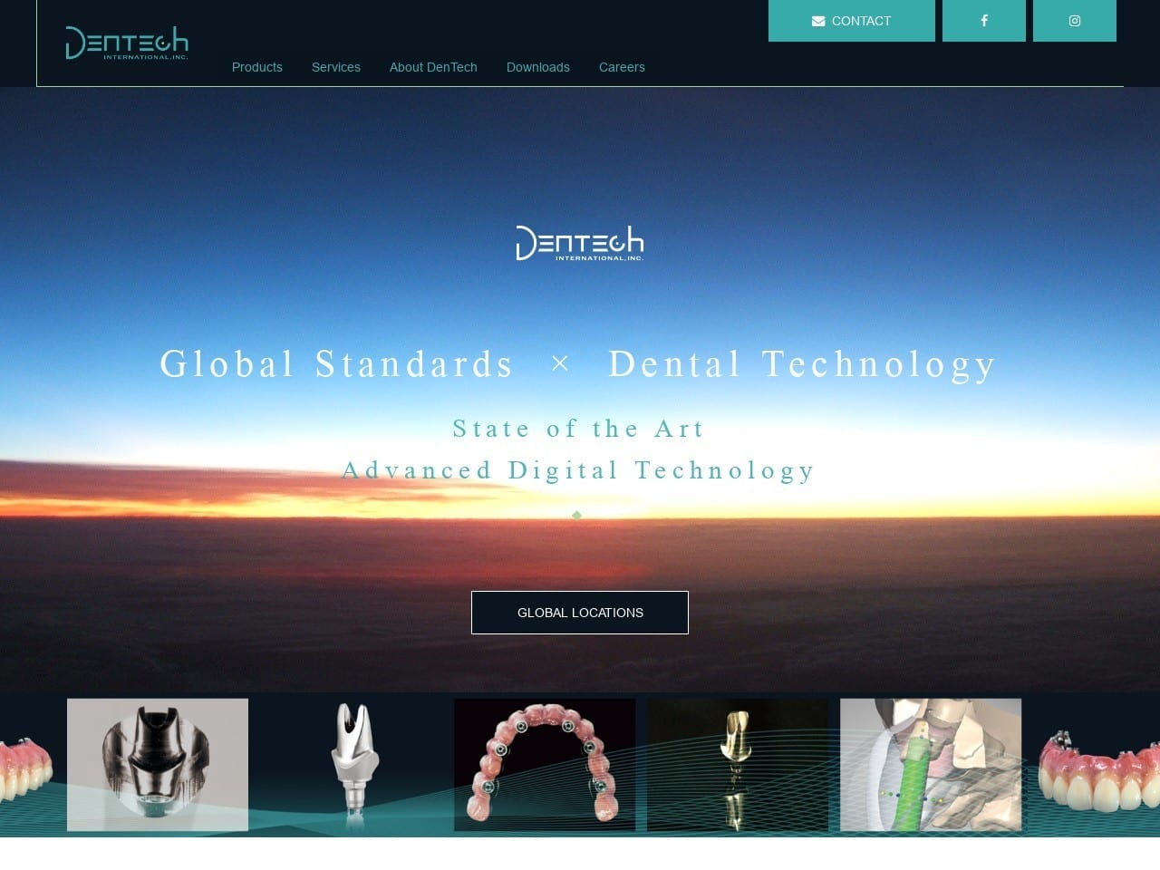 Dentech Website Screenshot from dentech-inc.com