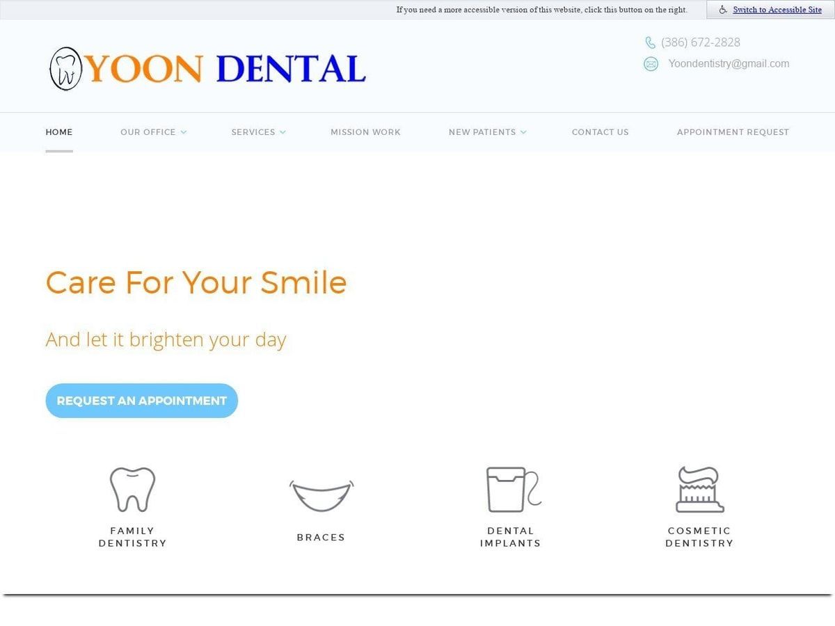 Comprehensive Dentist Website Screenshot from dentist-ormond-beach.com