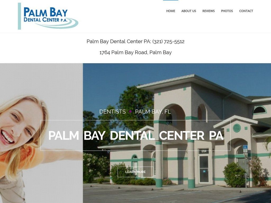 Palm Bay Dental Center PA Website Screenshot from dentist-palm-bay.com