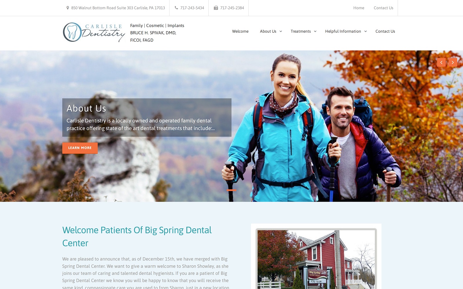 dentistcarlislepa.com screenshot