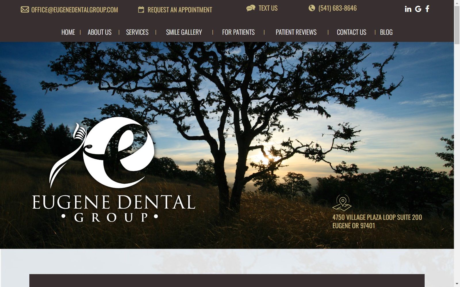 dentisteugene.com screenshot
