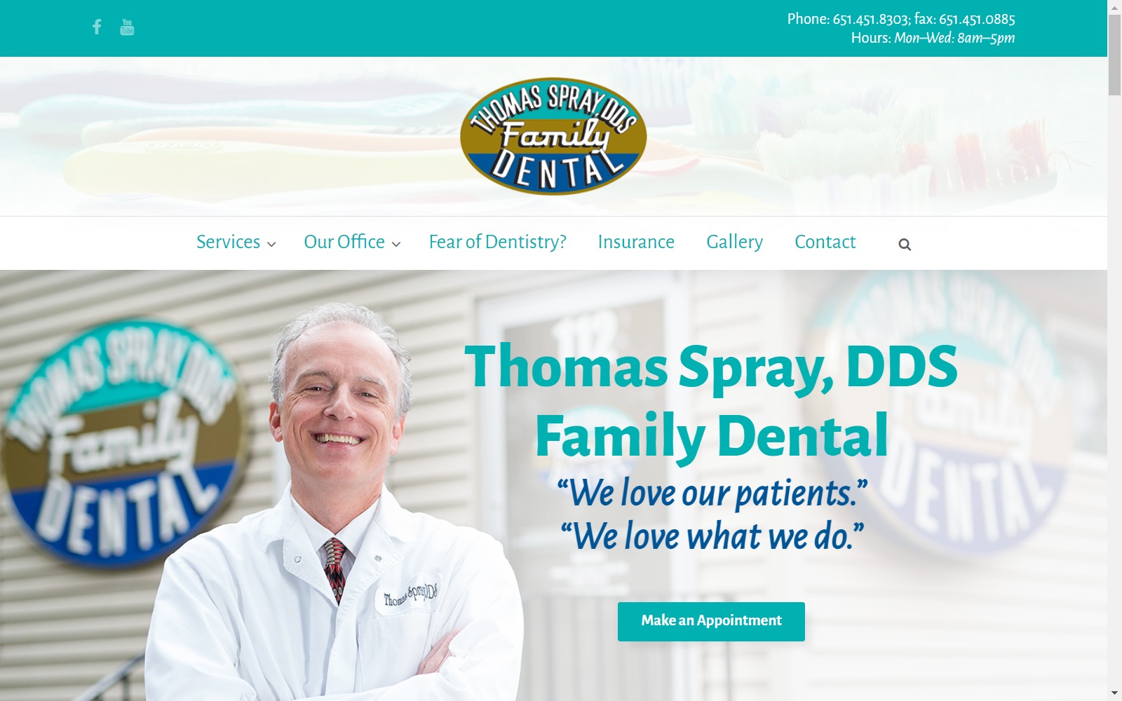 dentistinsouthstpaul.com screenshot