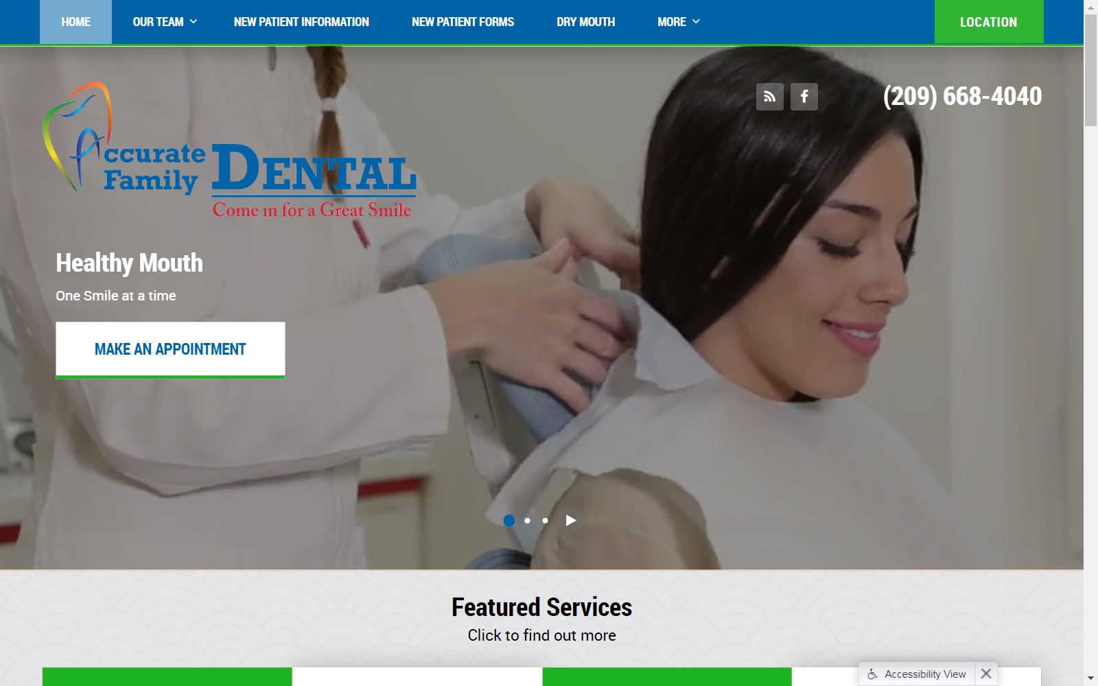 dentistinturlock.com screenshot