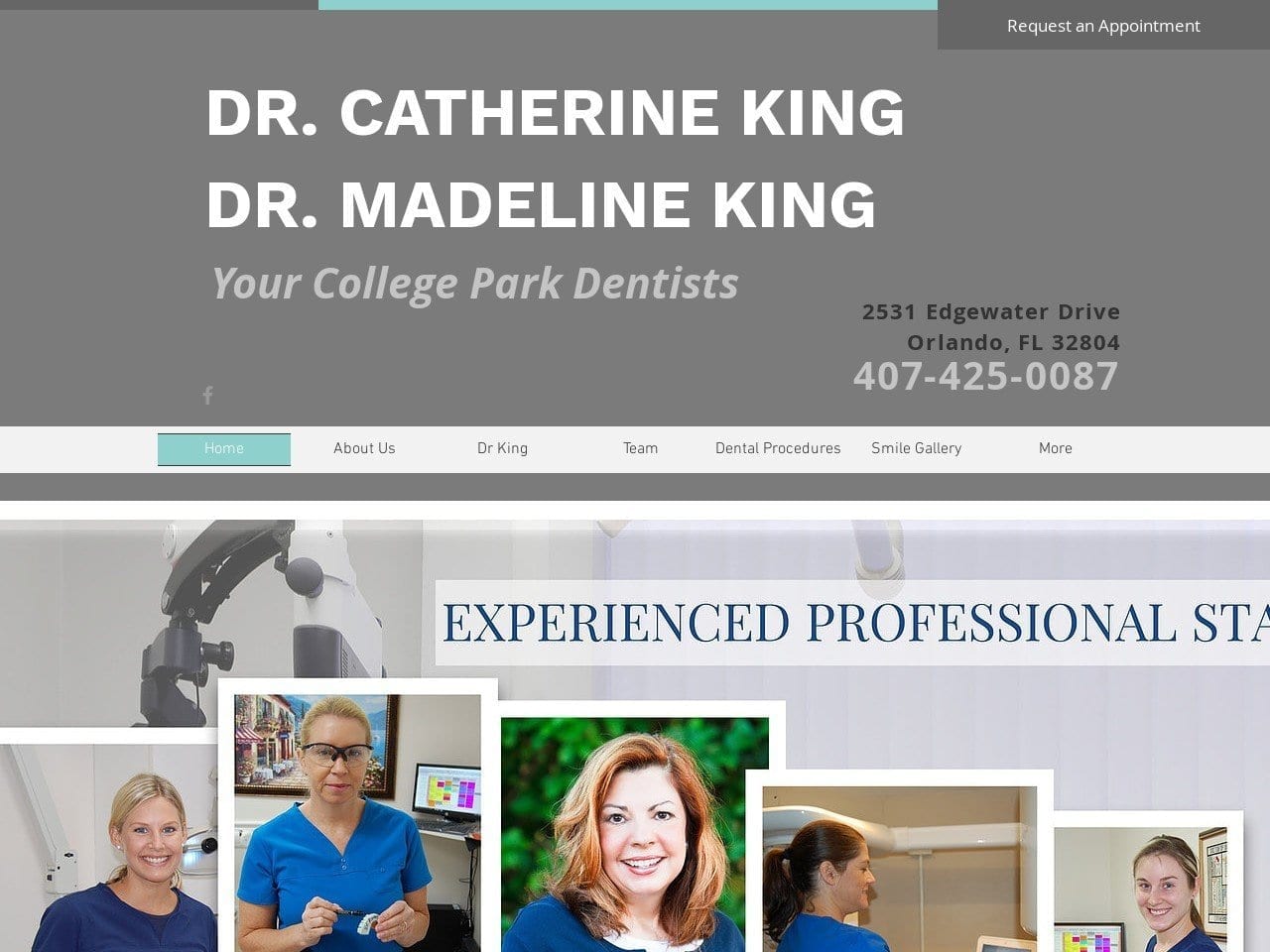 King Catherine P DDS Website Screenshot from dentistkingorlando.com