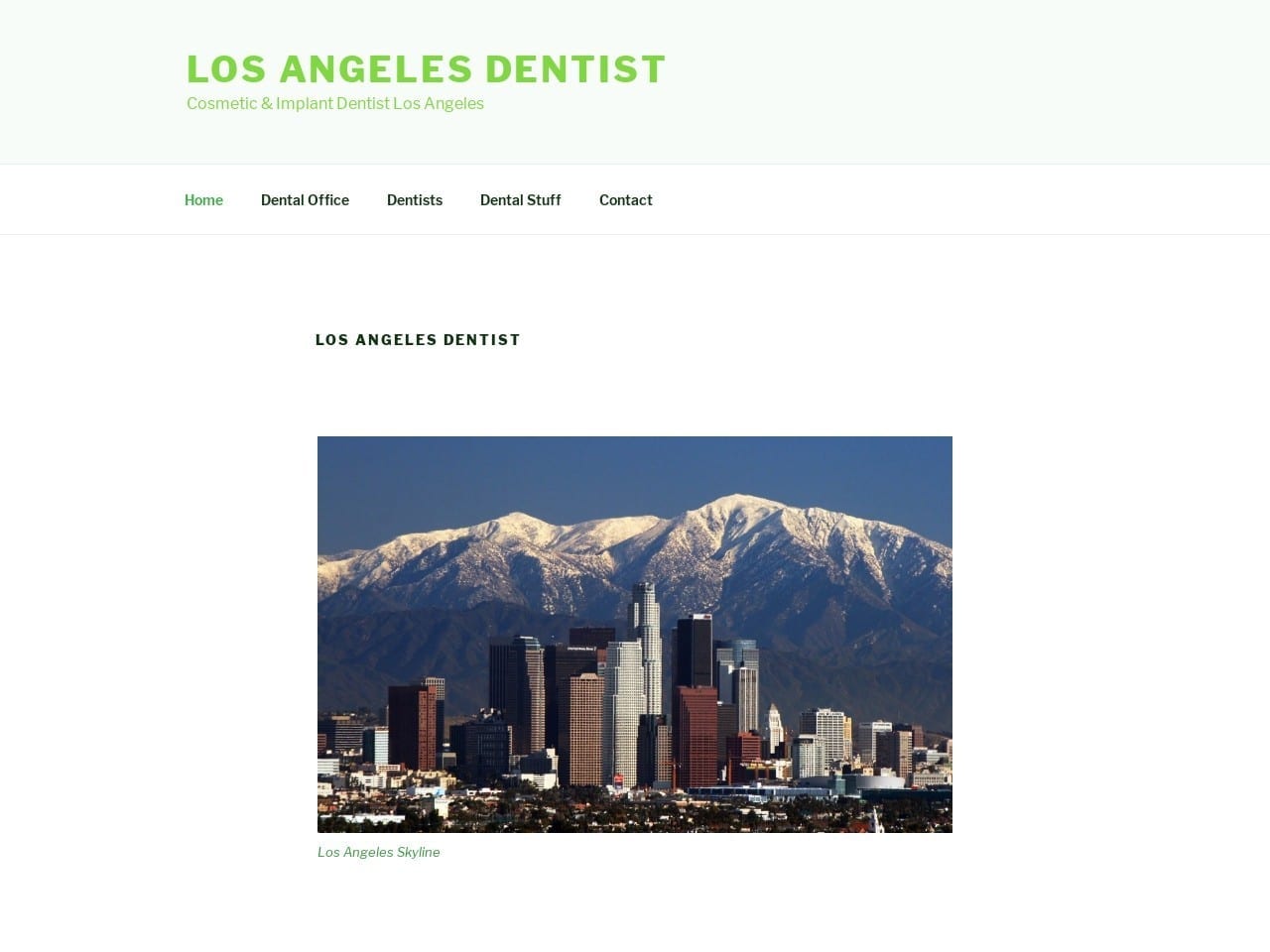 Dentist  Losangeles Website Screenshot from dentistlosangeles.co