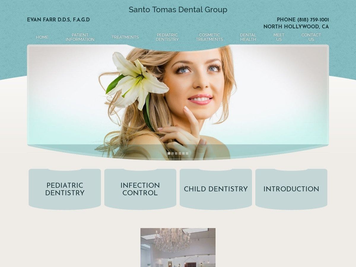 Evan Farr Inc Farr Evan DDS Website Screenshot from dentistnorthhollywood.com