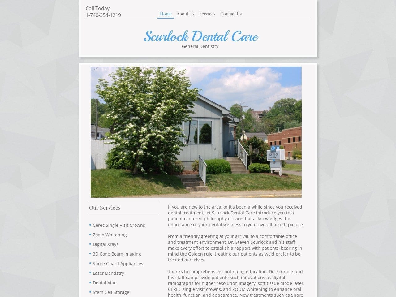 Scurlock Steven M DDS Website Screenshot from dentistportsmouthohio.com