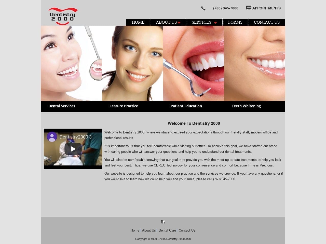 Dr. Alireza Assadian DDS Website Screenshot from dentistry-2000.com